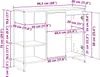 vidaXL Seitenschrank Sonoma 96,5 x 30 x 75 cm Holzwerkstoff Produktbild-Vorschau 8