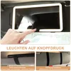 Auto-Sonnenblenden-Schminkspiegel,Schwarz mit vierseitiger Produktbild-Vorschau 7