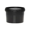 A black plastic bucket with an open lid is shown against a white background. Náhľad obrázku produktu