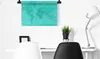 MuchoWow® Wandteppich Wandbehang Weltkarte - Stabil - Rot Produktbild-Vorschau 4