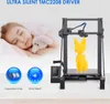A 3D printer is shown printing a yellow dog figurine, with a sleeping child and teddy bear in the background, and icons highlighting features. Náhled obrázku produktu