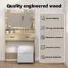 vidaXL Toaletní stolek Sonoma dub 79 x 41 x 135 cm Materiál Náhled obrázku produktu 6