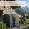 osoltus Gerätehaus Fahrradgarage Fahrradbox Anthrazit 200 x Produktbild-Vorschau 5