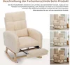 MODFU Schaukelstuhl mit versteckter Fußstütze,Relaxsessel Produktbild-Vorschau 5