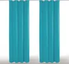2x Gardinen Microfaser mit Kräuselband (Türkis), Größe: Produktbild-Vorschau 1