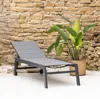 Bain de soleil BARBADOS en textilène gris - aluminium gris Voir les images du produit 9