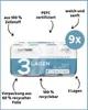 Tissue Expert Toilettenpapier, 3-lagig, 72 Rollen x 250 Produktbild-Vorschau 2