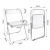 1er Set Acryl Klappstuhl Lounge-Sessel Besuchersstuhl Produktbild-Vorschau 3