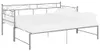 vidaXL Tagesbett Ausziehbar Grau Metall 90x200 cm Produktbild-Vorschau 4