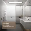 Plafonnier LED salle de bain projections d'eau plat, noir Voir les images du produit 4