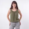 Sommer Top Damen Trägertop mit Gummibund 38 40 42 44 46 48 Produktbild-Vorschau 1
