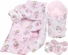 Babymam 7-teiliges Babynest Set Baumwolle Minky rosa Produktbild-Vorschau 1
