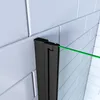 Duschspa 100x140cm 2-teilig Faltwand Schwarz Produktbild-Vorschau 5