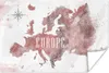 MuchoWow® Poster Karte - Europa - Aquarell - Kompass 60x40 Produktbild-Vorschau 1