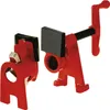 A red pipe clamp set is shown against a white background. Náhľad obrázku produktu