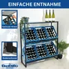 DanDiBo Getränkekistenregal 6 Kisten mit Ablage Metall 100 Produktbild-Vorschau 3