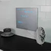 WordClock Jupiter Plain Gray - elegante Wortuhr in Deutsch Produktbild-Vorschau 9