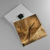 Wanduhr - Quadrat - Glasuhr - Pfeile Holz Schießen Produktbild-Vorschau 2