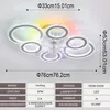 6 Rings LED Deckenleuchte mit RGB Backlamp, 97W Leise Produktbild-Vorschau 8