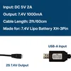 2x Cavo di ricarica USB con indicatore LED Per batterie Anteprima dell’immagine prodotto 7