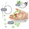 COM-FOUR® 2er-Set Fotodrahtseil mit 20 blumenförmigen Produktbild-Vorschau 7