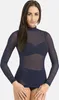 Teyli Damen-Rollkragenpullover aus durchsichtigem Netz Produktbild-Vorschau 1