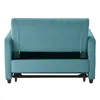 The back of a teal colored sofa with the storage compartment open. Anteprima dell’immagine prodotto