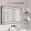 AQUABATOS 120 x 60 cm LED Badspiegel mit 3-fache Produktbild-Vorschau 6