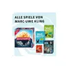 A collection of board games by Marc-Uwe Kling displayed on a light blue and white patterned background. Anteprima dell’immagine prodotto