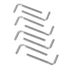 A set of L-shaped metal bolts on a white background. Náhled obrázku produktu