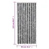 Fliegenvorhang Grau und Schwarz 90x220 cm Chenille Produktbild-Vorschau 7