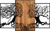 Wallity, Tree Love - 312, Wanddeko, Schwarz, Metall, 125 x Produktbild-Vorschau 4
