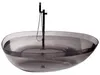 BELIANI Badewanne Schwarz Mineralwerkstoff 169x78 cm Oval Produktbild-Vorschau 4