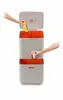 A multi-compartment recycling bin with hands adding waste. Podgląd zdjęcia produktu