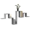 vidaXL Wandregal Grau Sonoma 104,5x10x43 cm Holzwerkstoff Produktbild-Vorschau 4
