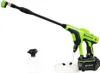 A Greenworks 24V cordless pressure washer with a foam cannon attachment is shown against a white background. Anteprima dell’immagine prodotto