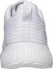 The back view of a white Skechers Bobs Squad shoe. Náhled obrázku produktu