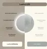 Okrągłe lustro łazienkowe z oświetleniem LED o średnicy Podgląd zdjęcia produktu 6