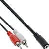 InLine Cinch/Klinke Kabel, 2x Cinch Stecker an 3,5mm Klinke Produktbild-Vorschau 3