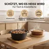 4er Set Bambus-Untersetzer 16x16 cm – Hochwertig, Stilvoll Produktbild-Vorschau 6