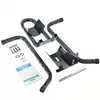A motorcycle front wheel stand and its components are laid out on a white background. Produktbild-Vorschau