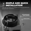 Ledvion lot de 6 spot encastrable LED rond noir 3W blanc Voir les images du produit 7