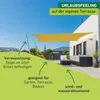 Sonnensegel Rechteck, 2x3m, gelb, wasserabweisend Produktbild-Vorschau 4