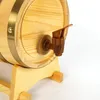 A wooden barrel with a spigot on a stand, shown against a white background. Voir les images du produit