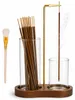 2-in-1 Räucherstäbchenhalter mit Glas-Aschefänger, Produktbild-Vorschau 1