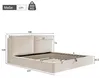 Letto imbottito idraulico Flieks 180x200 cm con Anteprima dell’immagine prodotto 5