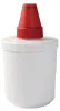 A white water filter with a red cap, isolated on a white background. Produktbild-Vorschau