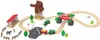 Playtive Eisenbahn-Set aus Buchenholz Alle Fahrzeuge mit Produktbild-Vorschau 1