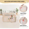 Laufgitter Baby faltbar aus Holz 172 x 86 cm – Baby Produktbild-Vorschau 11