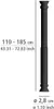 WENKO Teleskop-Duschstange in Schwarz 110 - 185 cm Produktbild-Vorschau 7
